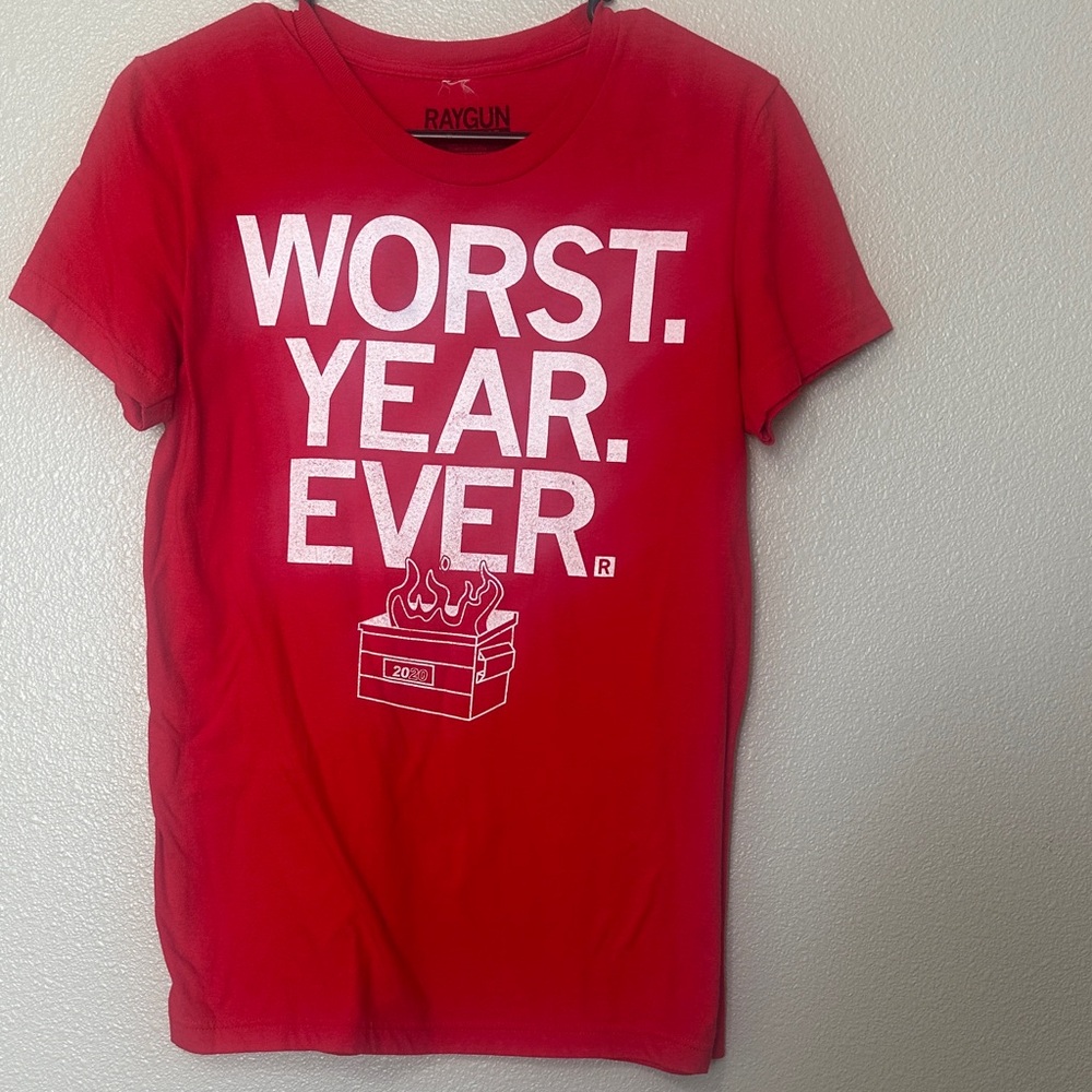 Raygun Red 'WORST. YEAR. EVER.' Graphic Tee